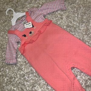 Little lass baby overall set